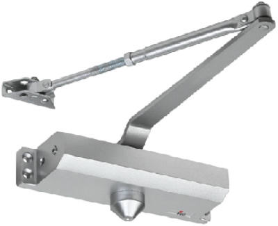 Tell DC100010 Grade 3 Aluminum Door Closer, Size 4