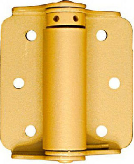 National Hardware® N115-006 Adjustable Spring Hinge, 3", Baked Enamel Brass, 2-Pack