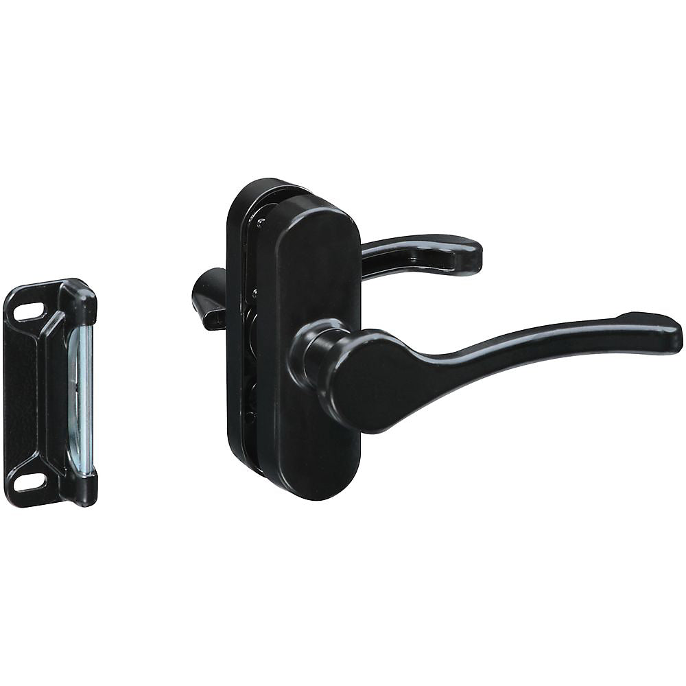 National Hardware® N262-204 Screen & Storm Door Lever Latch, Black, 1-3/4"