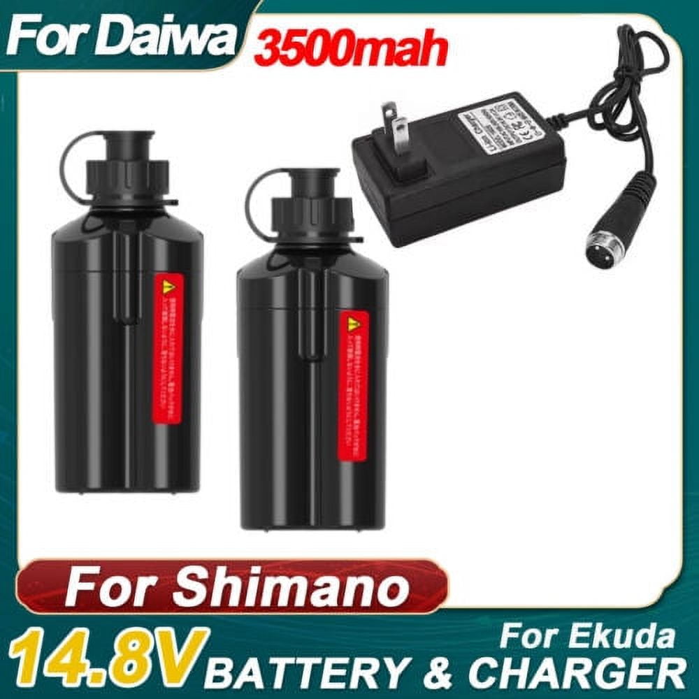 3500mAh For Daiwa Electric Fishing Reel 2XBattery+Charger Tanacom 1000 LB 200J