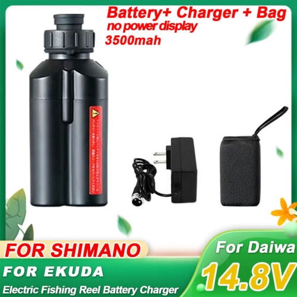 3500mAh For Daiwa Electric Fishing Reel 4XBattery+Charger Tanacom 1000 LB 200J