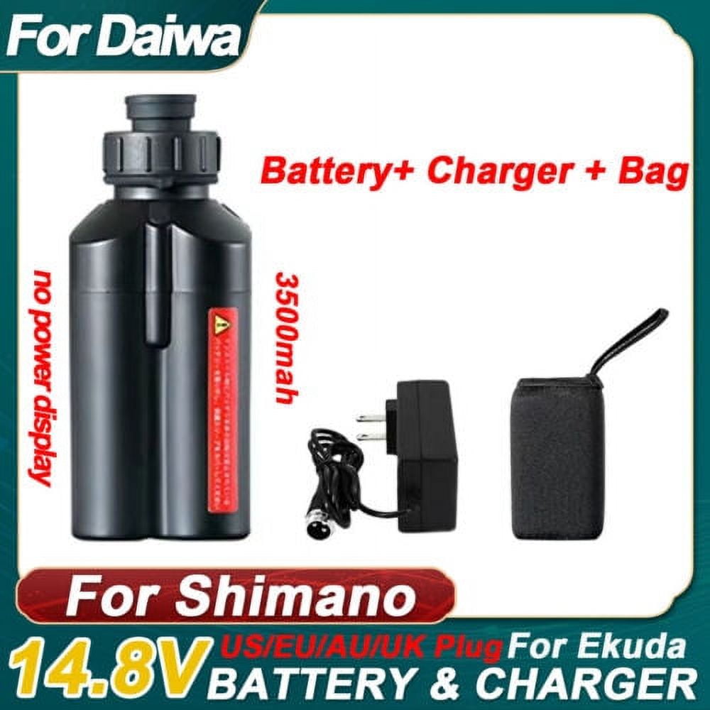 3500mAh For Daiwa Electric Fishing Reel Battery+Charger Tanacom 1000 LB 200J