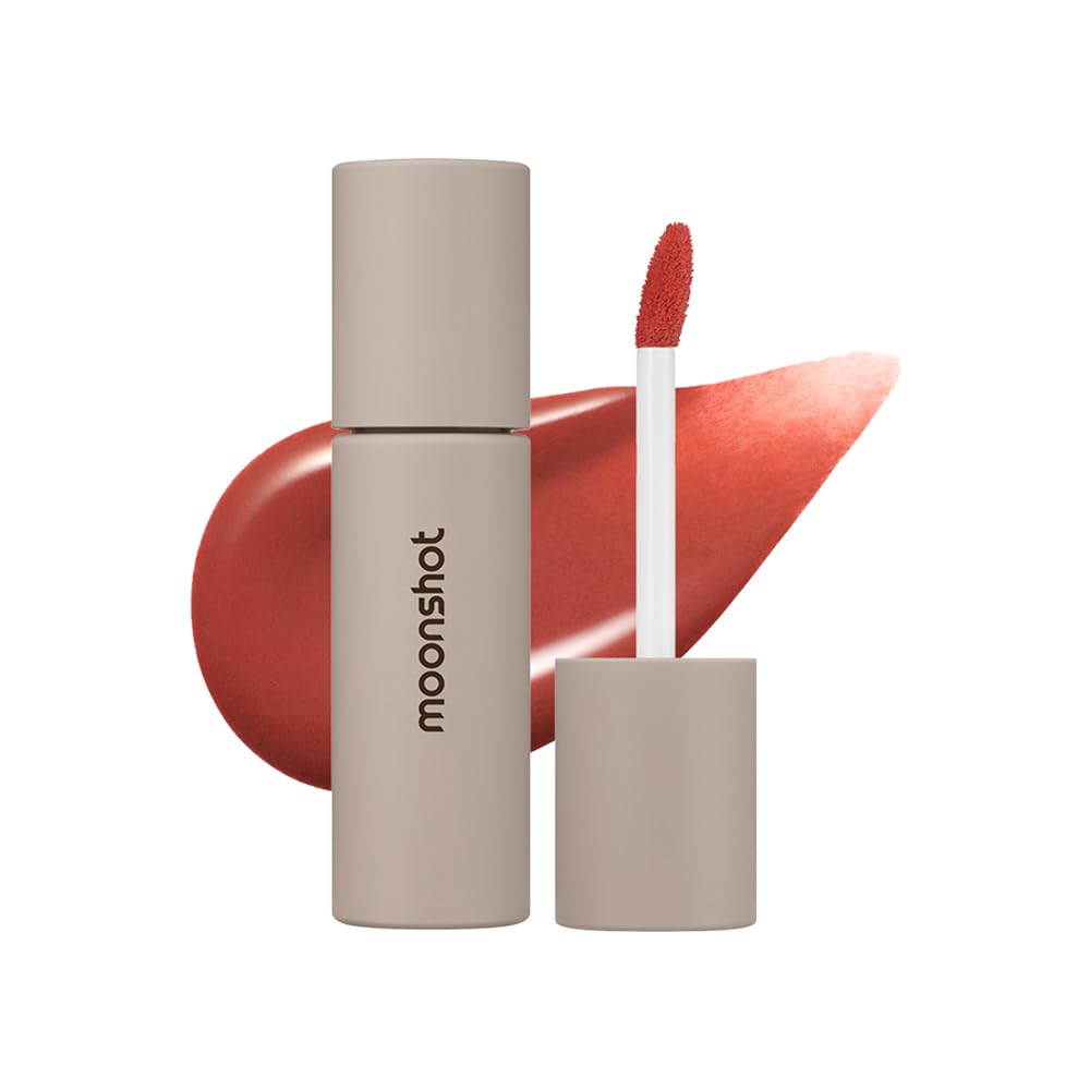 Moonshot KOREA Conscious Fit Mellow Lip Tint&Foundation Lip Stain Gift Set k-beauty Mother's Day Gifts for Mom (04 Burning Mars, 1)