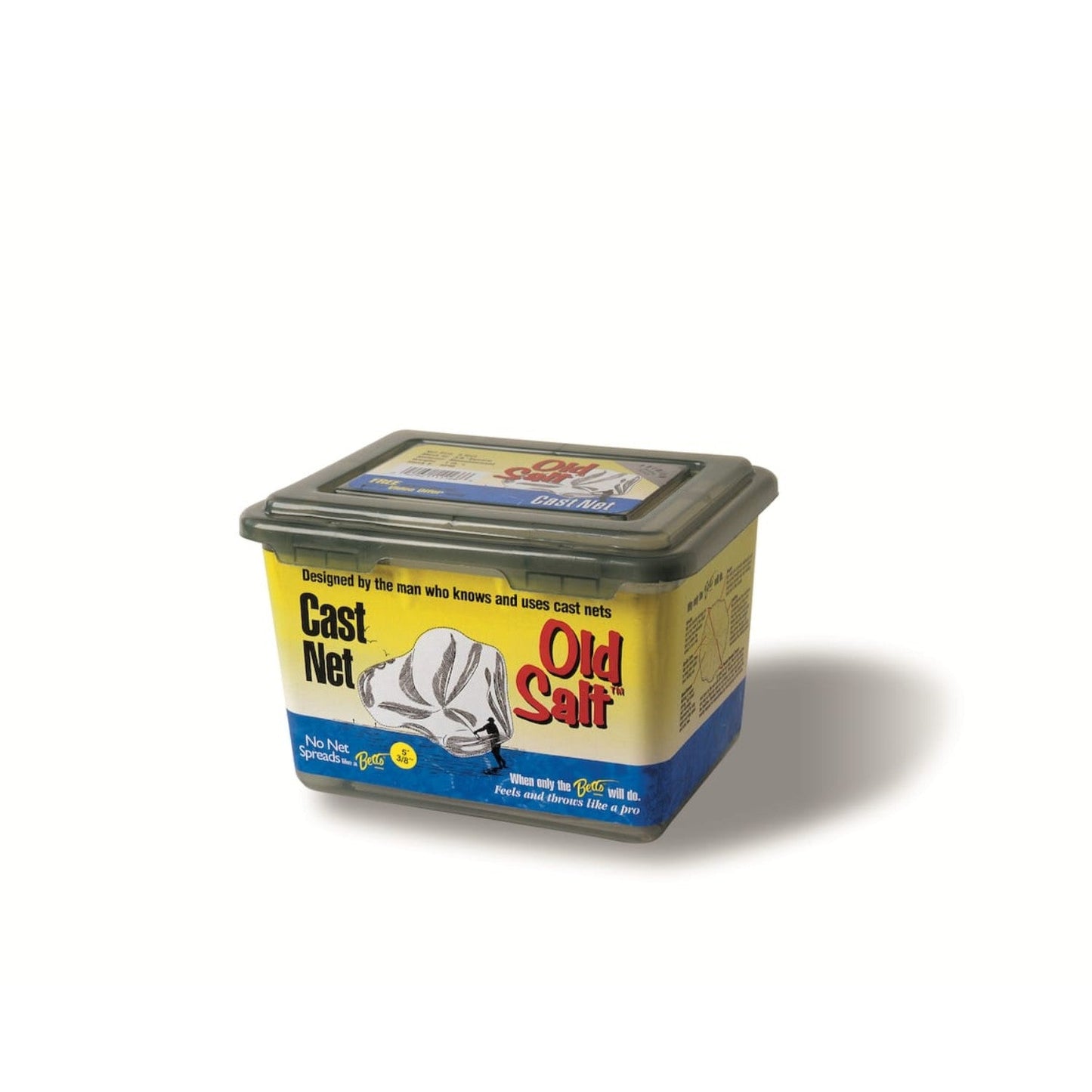 5ft Mono 0.375inch Mesh Box Betts Old Salt Cast Net