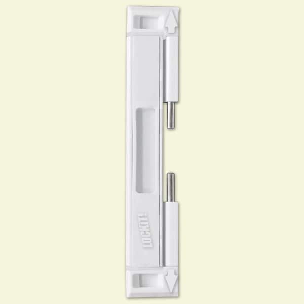 Sliding Door Lock Interior White Double Bolt Easy Installation