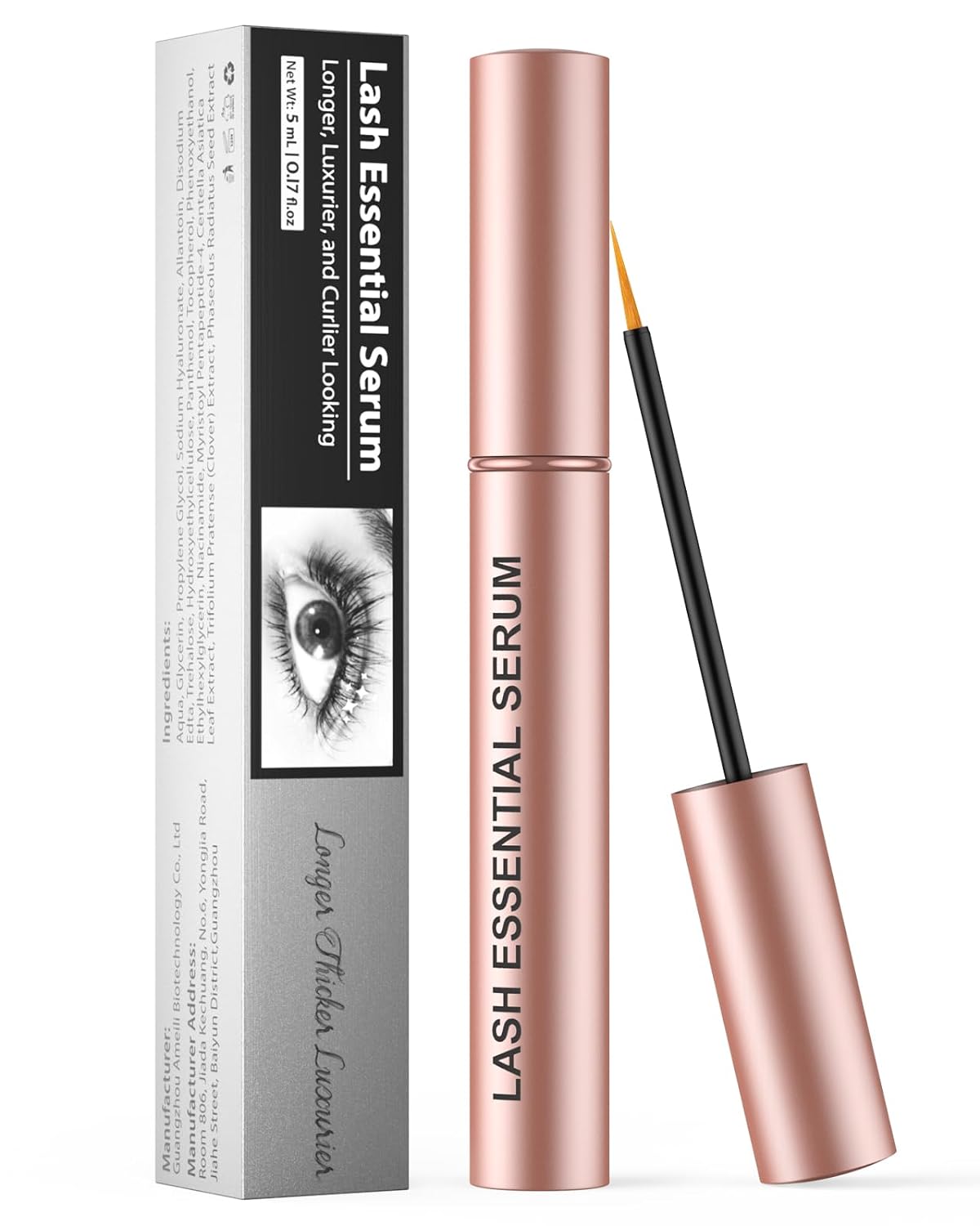 Eyelash Serum Full Thicker Longer Dark Pink
