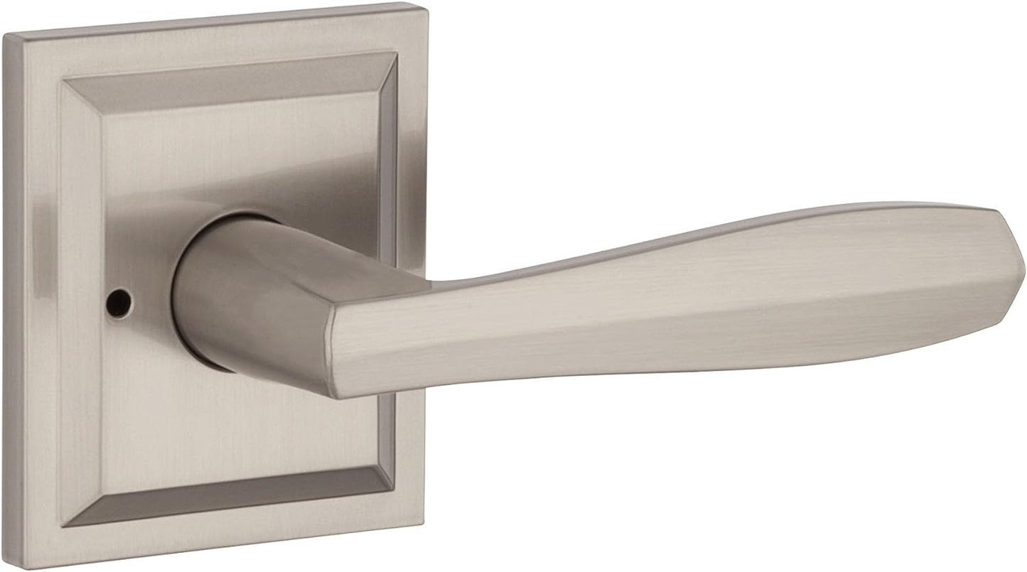 Baldwin Torrey, Interior Privacy Door Handle Reversible Lever, in Satin Nickel - $25