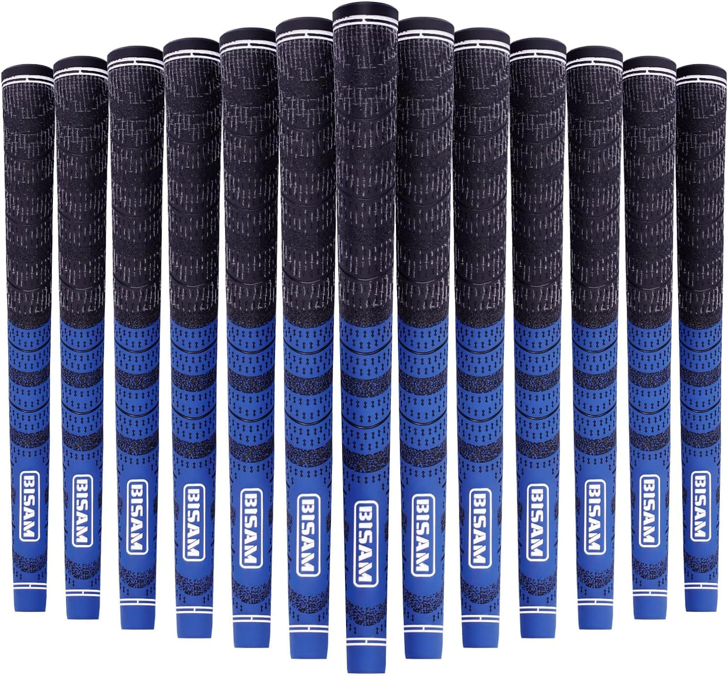 BISAM Ⅲ Cotton Thread Golf Grips, All Weather Control, Golf Grips Set of 13, Anti-Slip Rubber Golf Club Grips, Hybrid Golf Club Grips