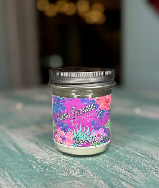 Side Walk 24 Island Flowers 8 oz Mason Candle- Vintage Collection
