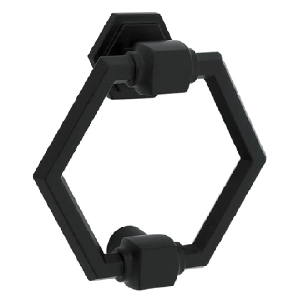 National Hardware N336-706 Powell Door Knocker, Matte Black