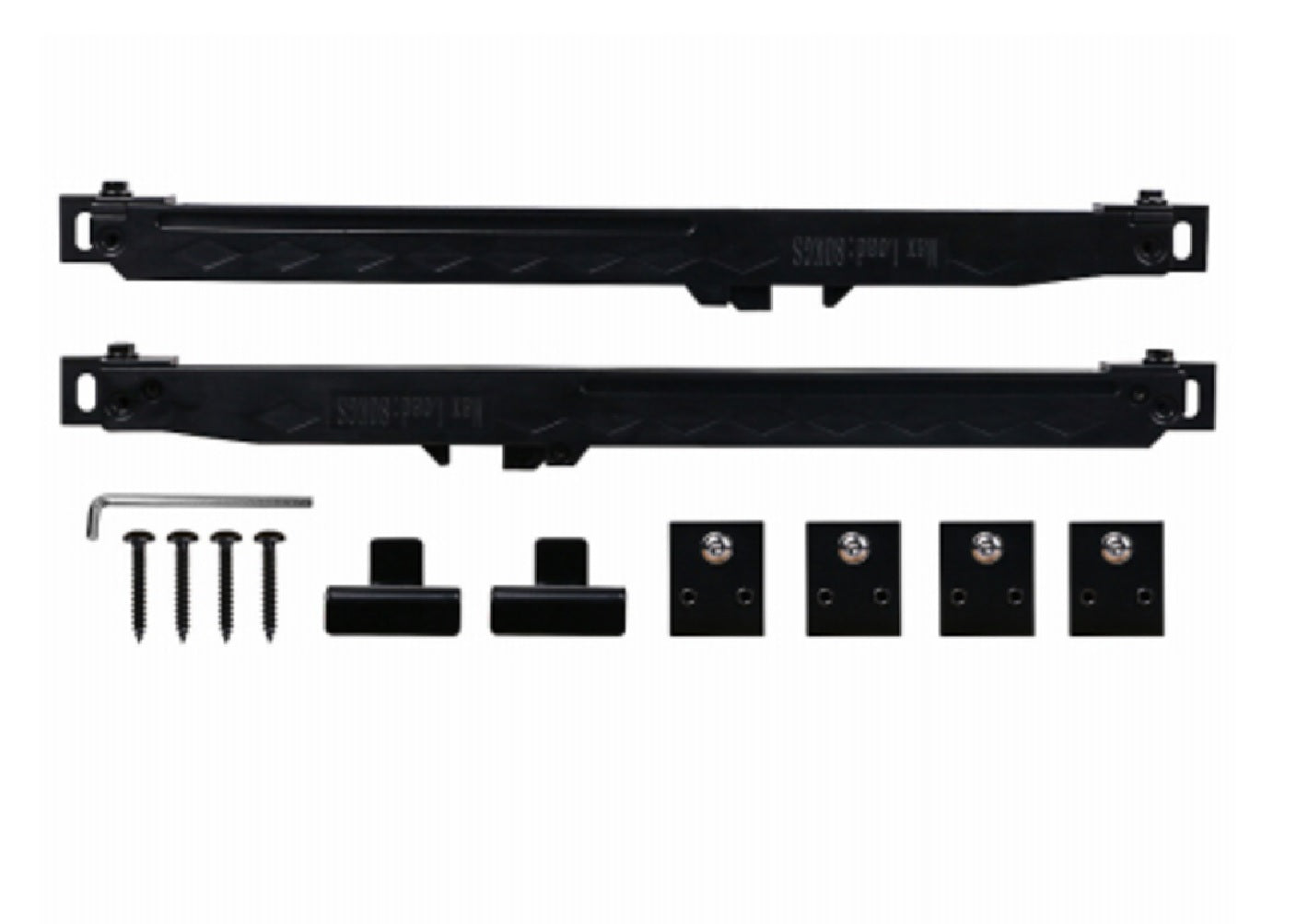 National Hardware N700-112 Sliding Door Soft Close Kit, Matte Black