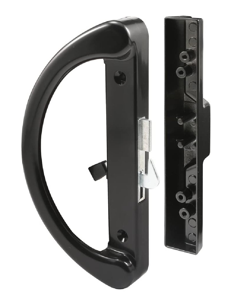 Prime-Line C 1252 Hook Latch Sliding Door Handle, Black