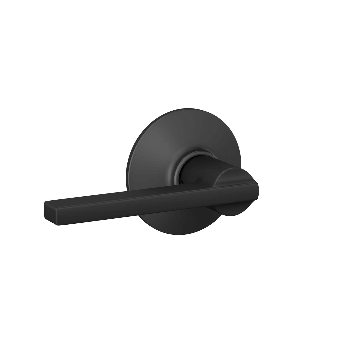 Latitude Matte Black Passage Door Lock