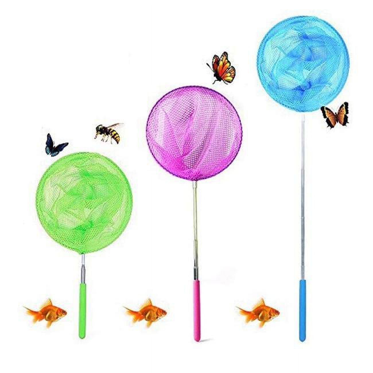 Telescopic Butterfly Nets with Vivid Colors - Case of 24
