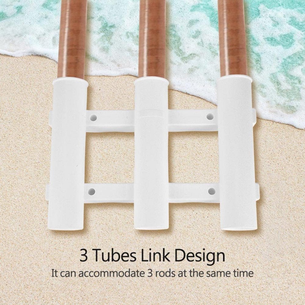 ANGGREK Boat Fishing 3 Tube Rod Holder Bracket Rack Pole Tube Mount Tool Accessory, 3 Link Rod Holder, Boat Fishing Rod Holder
