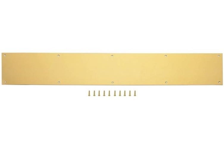 Prosource 32303BBD-PS Kick Plates, 6" x 30", Bright Brass