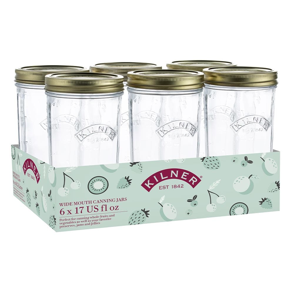 Kilner Wide Mouth Preserve Jar Set of 6 - 500ml