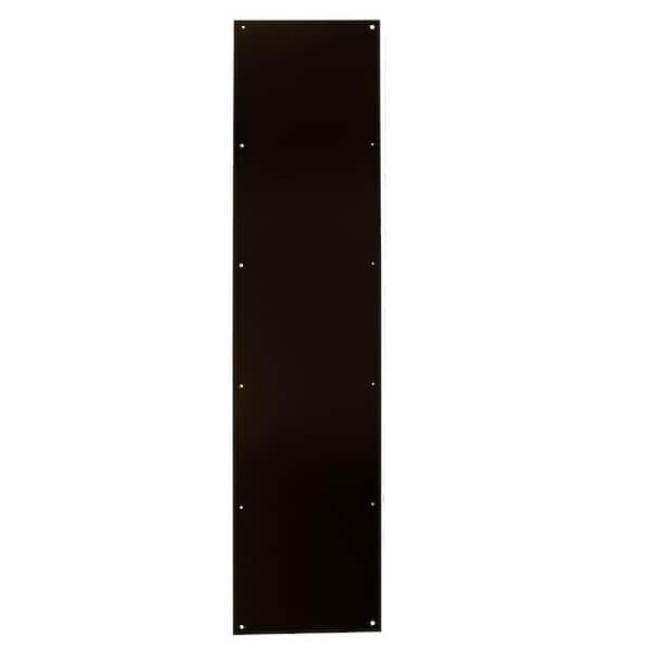 8" x 34" Door Kick Plate Brass Construction, Aged Bronze