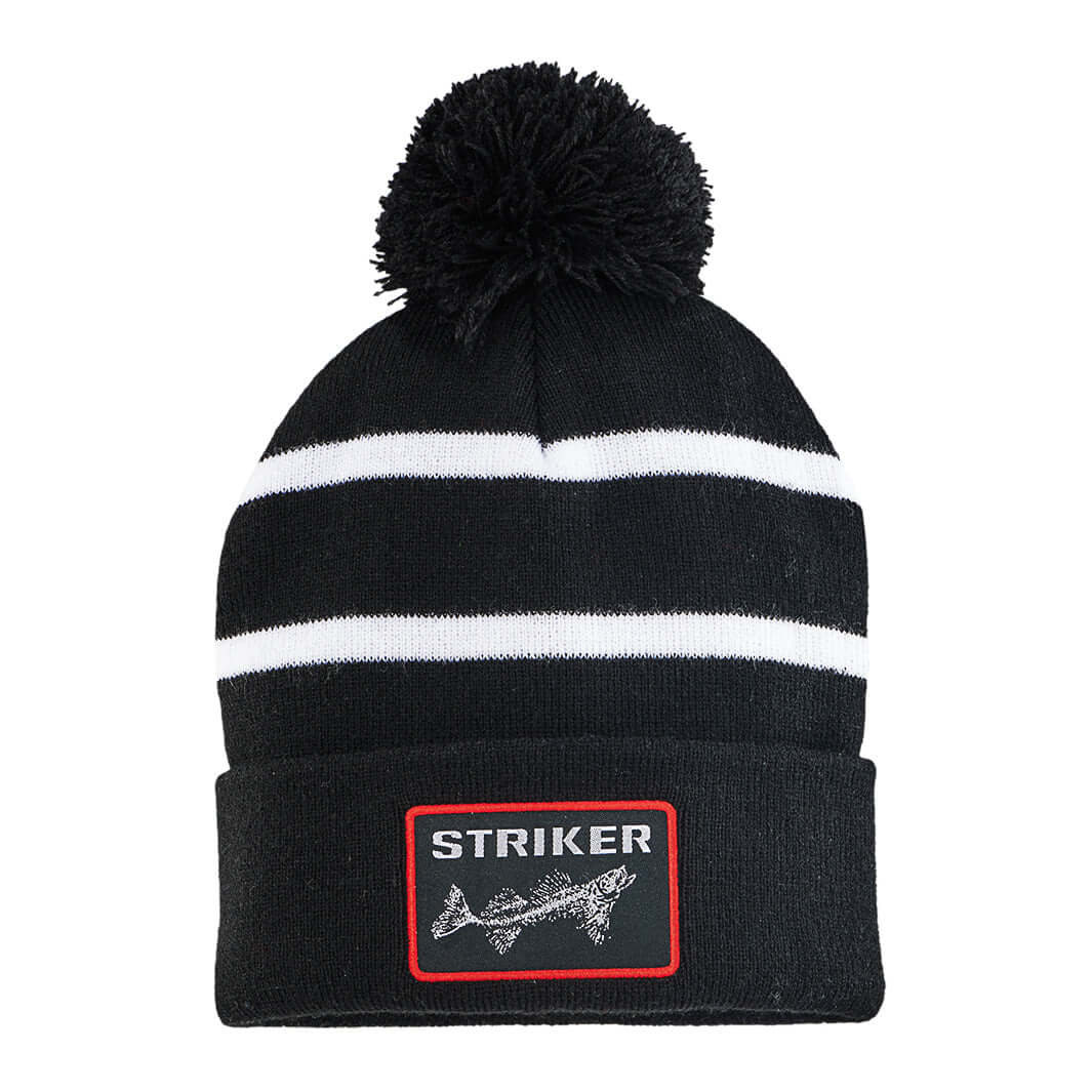Striker Stripped Pom Hat