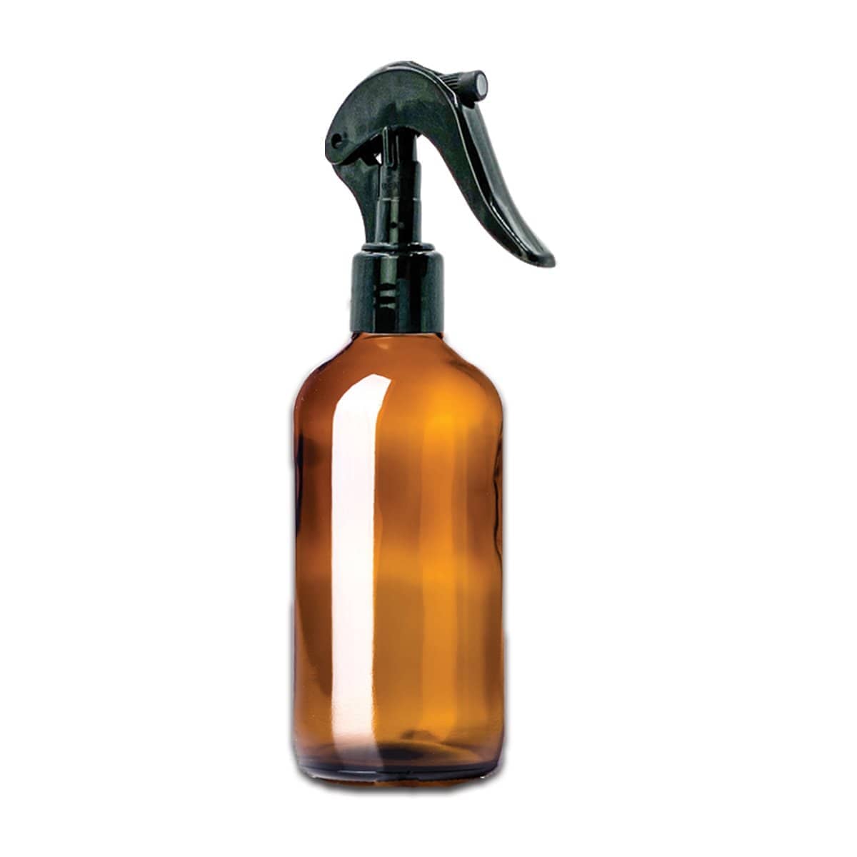 8 oz Amber Glass Bottle w/ Trigger Sprayer
