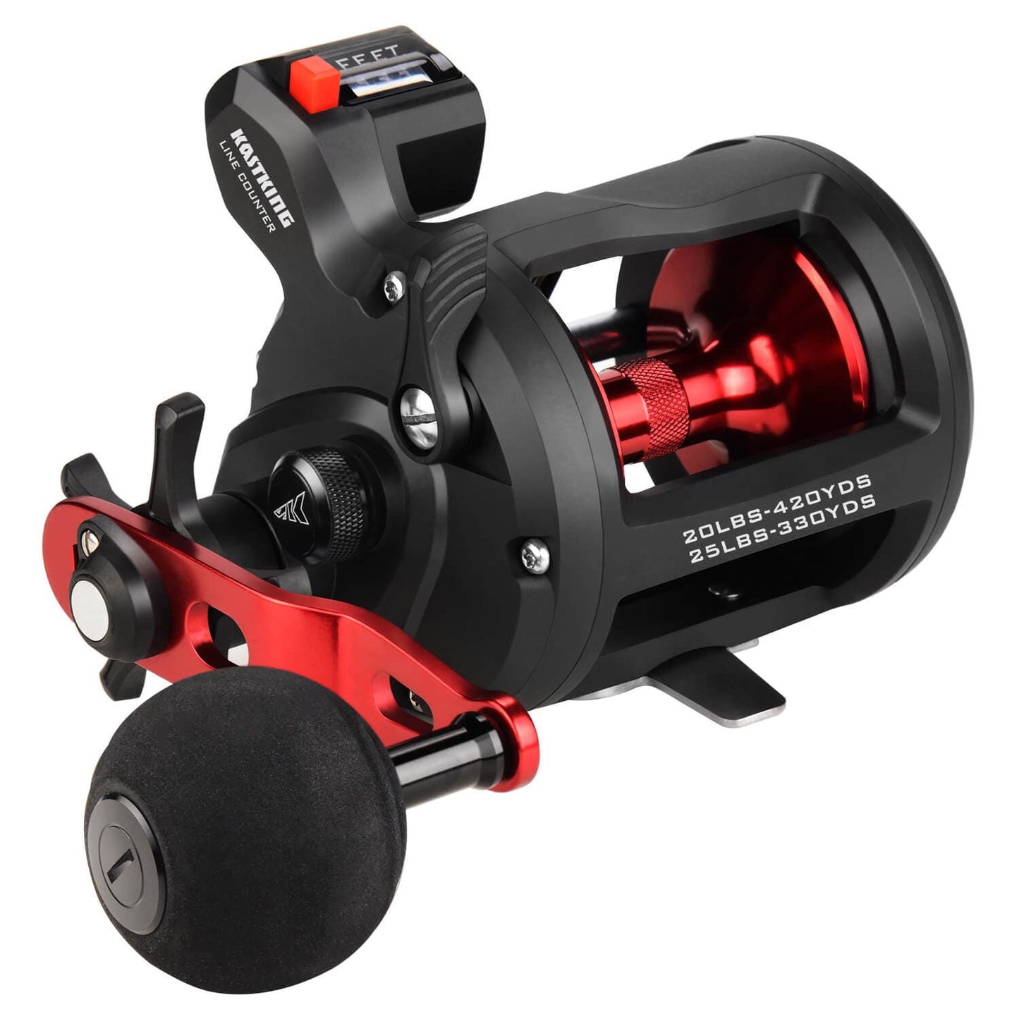 KastKing ReKon Line Counter or Level Wind Trolling Fishing Reel