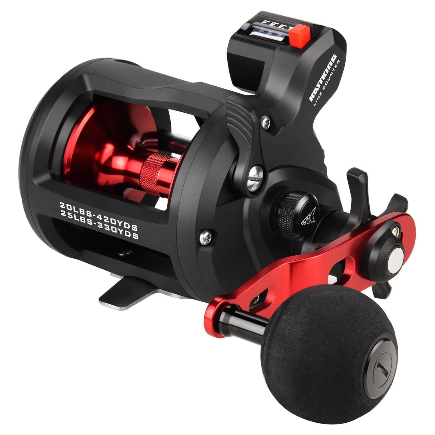 KastKing ReKon Line Counter or Level Wind Trolling Fishing Reel