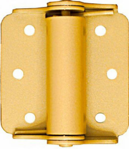 National Hardware® N114-785 Spring Hinges, 3", Bak Enamel Brass, 2-Pack