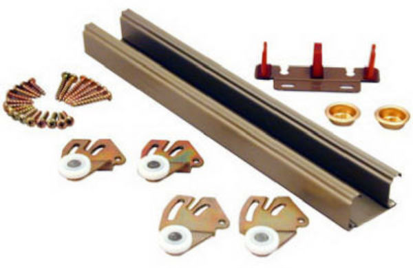 Johnson Hardware® 1166G602 Bypass Door Hardware Set, 60"