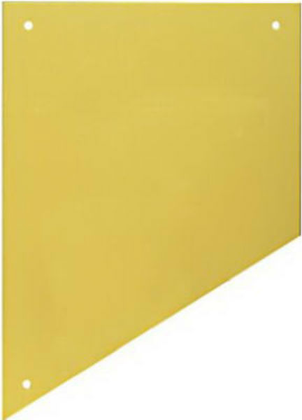 National Hardware® N244-053 Aluminum Kick Plate, 6" x 30", Bright Brass