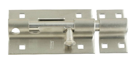 National Hardware N342-477 Extra Heavy-Duty Barrel Bolt, 5", Stainless Steel