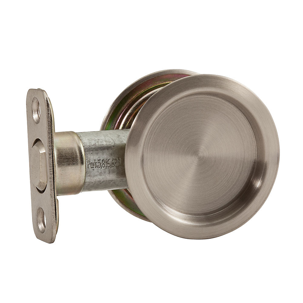 National Hardware® N350-322 Steel Pocket Door Pull, Satin Nickel