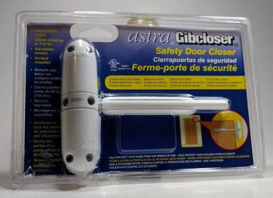 Prime Line KC10HD Gibcloser Surface Mounted Door Closer, White