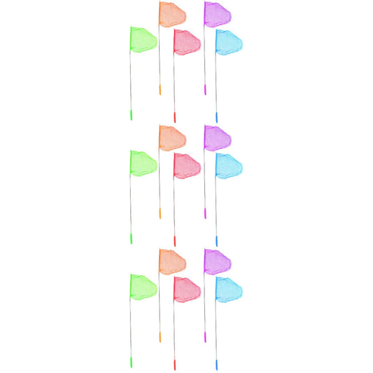 15 Pcs Catching Insects Nets Fishing Stainless Steel Mesh Butterfly Telescopic Monkey Figure Child