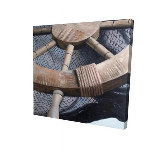 16 x 16 in. Helm on A Fishing Net Closeup-Print on Canvas