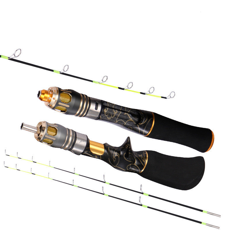50cm70cm Flat Tip Ice Fishing Rod - Blue Force Sports