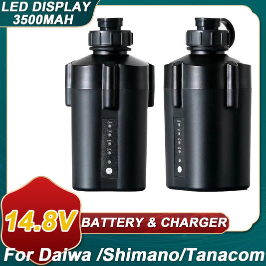 2Pack 3500mAh For Daiwa Electric Fishing Reel 2XBattery Tanacom 1000 750 500