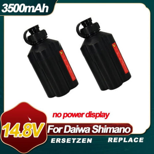 2x3500mAh Electric Fishing Reel Battery For Daiwa Tanacom shimano Ekuda EZH3000