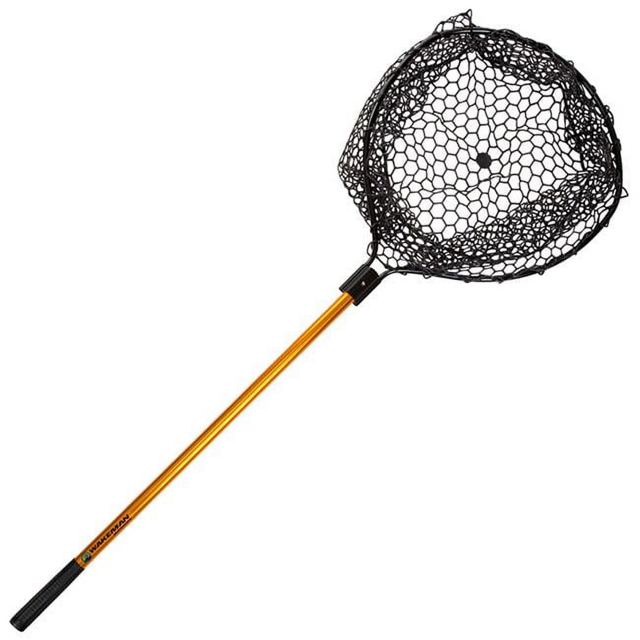 35 in. Fishing Retractable Rubber Landing Net with Handle