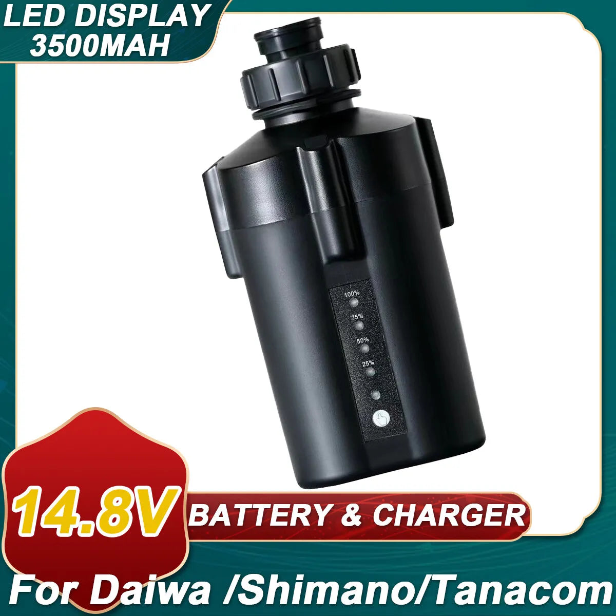 3500mAh For Daiwa Shimano Electric Fishing Reel Battery Tanacom 1000 750 500