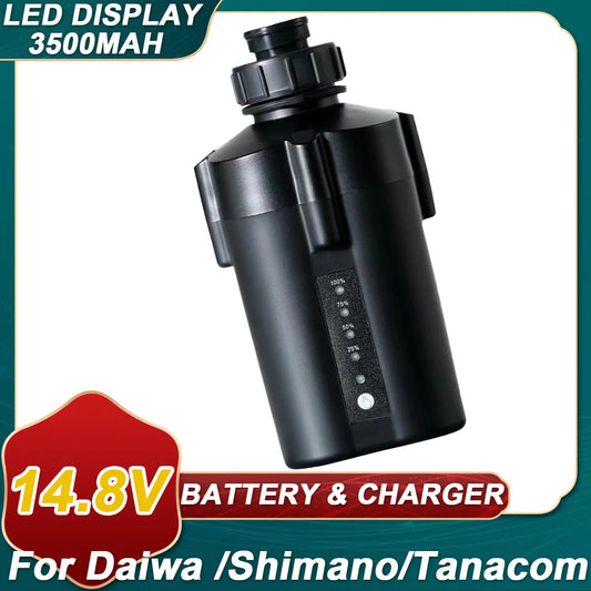 3500mAh For Daiwa Shimano Electric Fishing Reel Battery Tanacom 1000 750 500