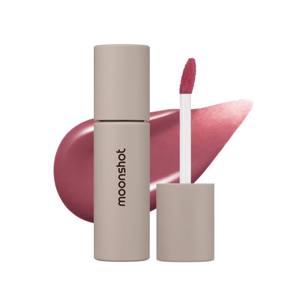 Moonshot KOREA Conscious Fit Mellow Lip Tint&Foundation Lip Stain Gift Set k-beauty Mother's Day Gifts for Mom (05 Space Rose, 1)