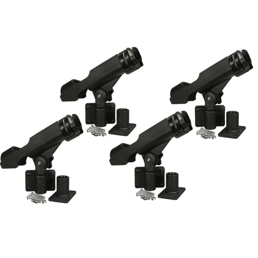 4PCS Fishing Rod Holder Rotatable Fishing Bracket with Screws for Boat Kayaking Yacht Accessory Tool