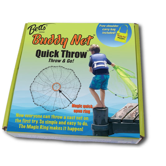 3.5ft 0.375inch Mesh Chartreuse Betts Buddy Quick Throw Net