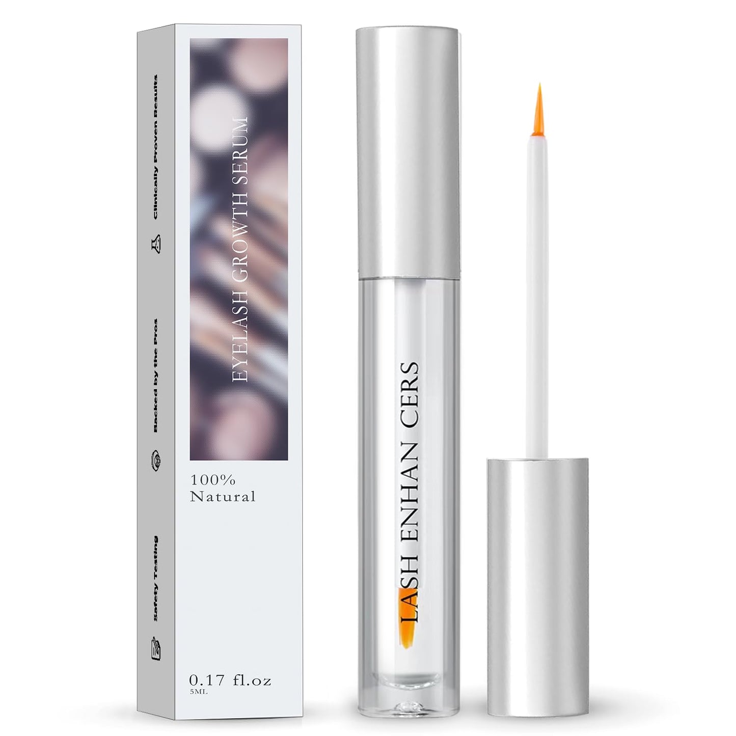 Eyelash Serum, Fuller & Longer Looking Voluminous Eyelashes, Premium Lash Serum Growth, Promotes Longer-Looking Lashes, Advanced Formula for Eyelash Growth Nourishing, Clear, Cruelty-Free