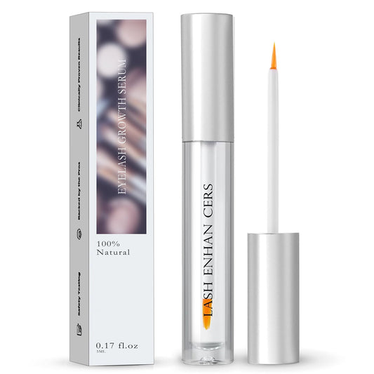 Eyelash Serum, Fuller & Longer Looking Voluminous Eyelashes, Premium Lash Serum Growth, Promotes Longer-Looking Lashes, Advanced Formula for Eyelash Growth Nourishing, Clear, Cruelty-Free