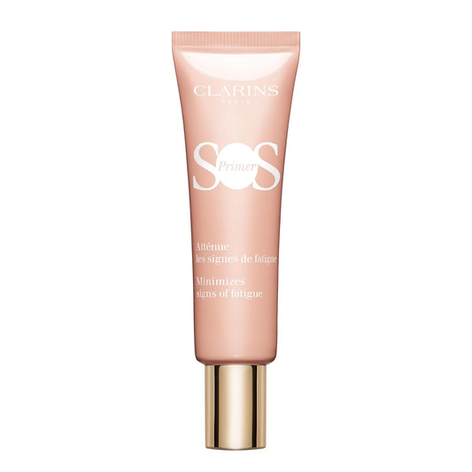 Clarins SOS Make-up Primer Pink | Color Correcting | 24H Hydration* |Hydrating Primer | Blurs Imperfections, Boosts Radiance, and Preps Skin | All Skin Types | 1.0 Ounce