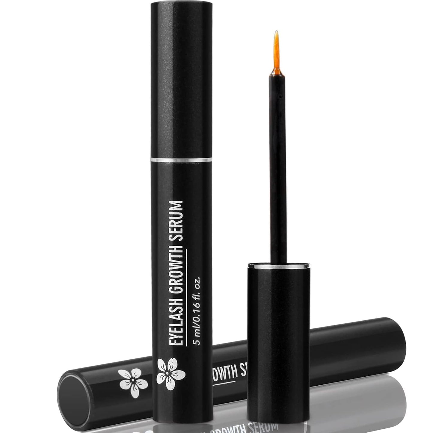 Eyelash Growth Serum - Fuller & Longer Looking Eyelashes Lash Enhancing Serum for Natural Lashes or Lash Extensions & Brows, Vegan & Cruelty-Free