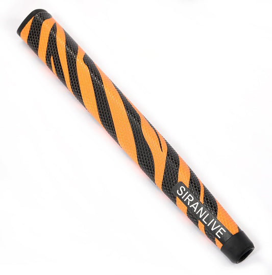 Golf Putter Grip Light Weight Breathable Leather Orange Color Soft Leather Golf Grips