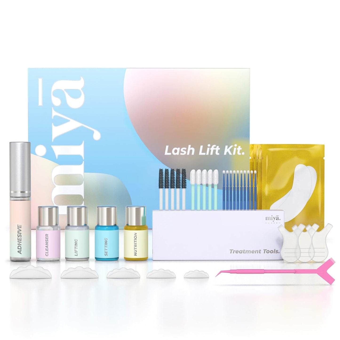 Lash Lift Kit | Keratin Eyelash Perm Kit | Semi Permanent LVL Curling & Lifting Eyelashes | Includes All Tools & Accessories | Professional Result | Home & Salon Use | Vegan Eyelash Lift Kit