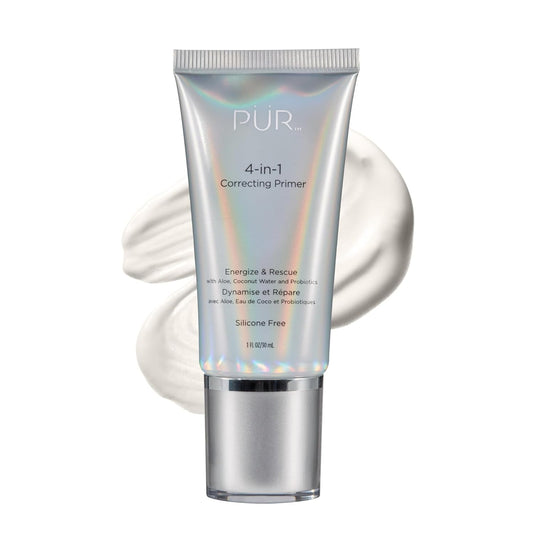 PÜR 4-in-1 Correcting Primer, Pore Reducer, Makeup Primer, Redness Reducer, Cruelty-Free, Lightweight Formula, Vegan Friendly